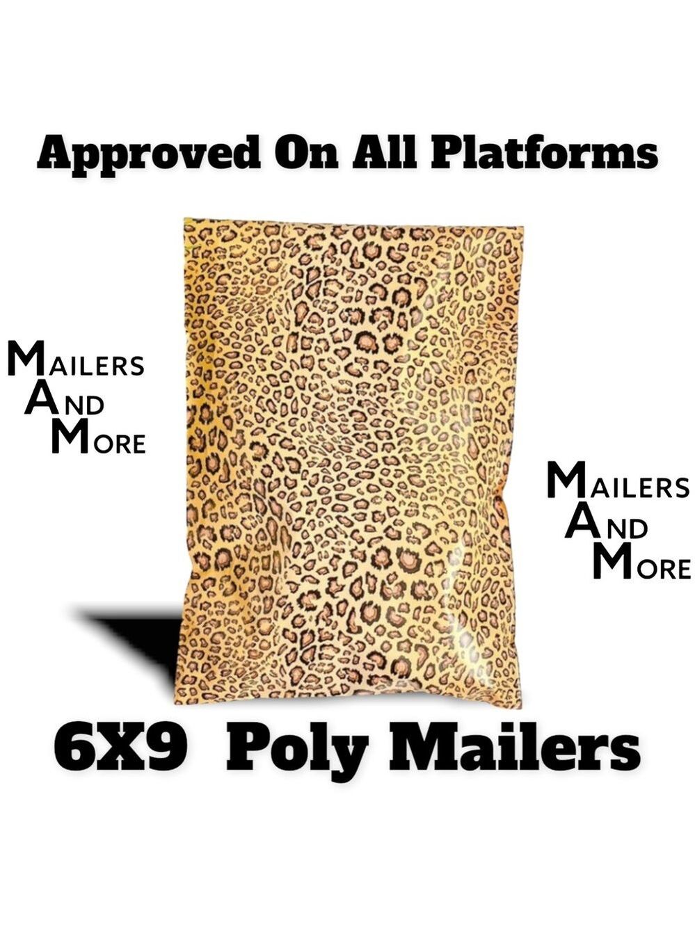 25 6X9 Poly Mailers Leopard Flat Shipping Envelopes PRICE IS FIRM - Picture 5 of 9